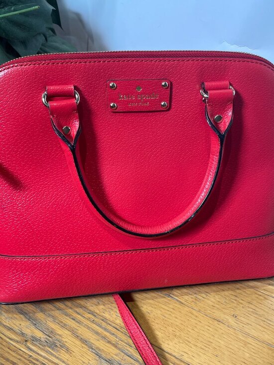 kate spade Handbags - Kate Spade New York Wellesley Rachelle satchel in Cherry Red